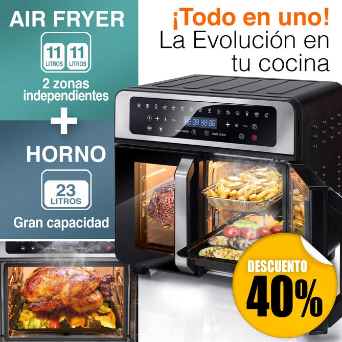 Freidora de Aire + Horno DUAL CHEF EVOLUTION